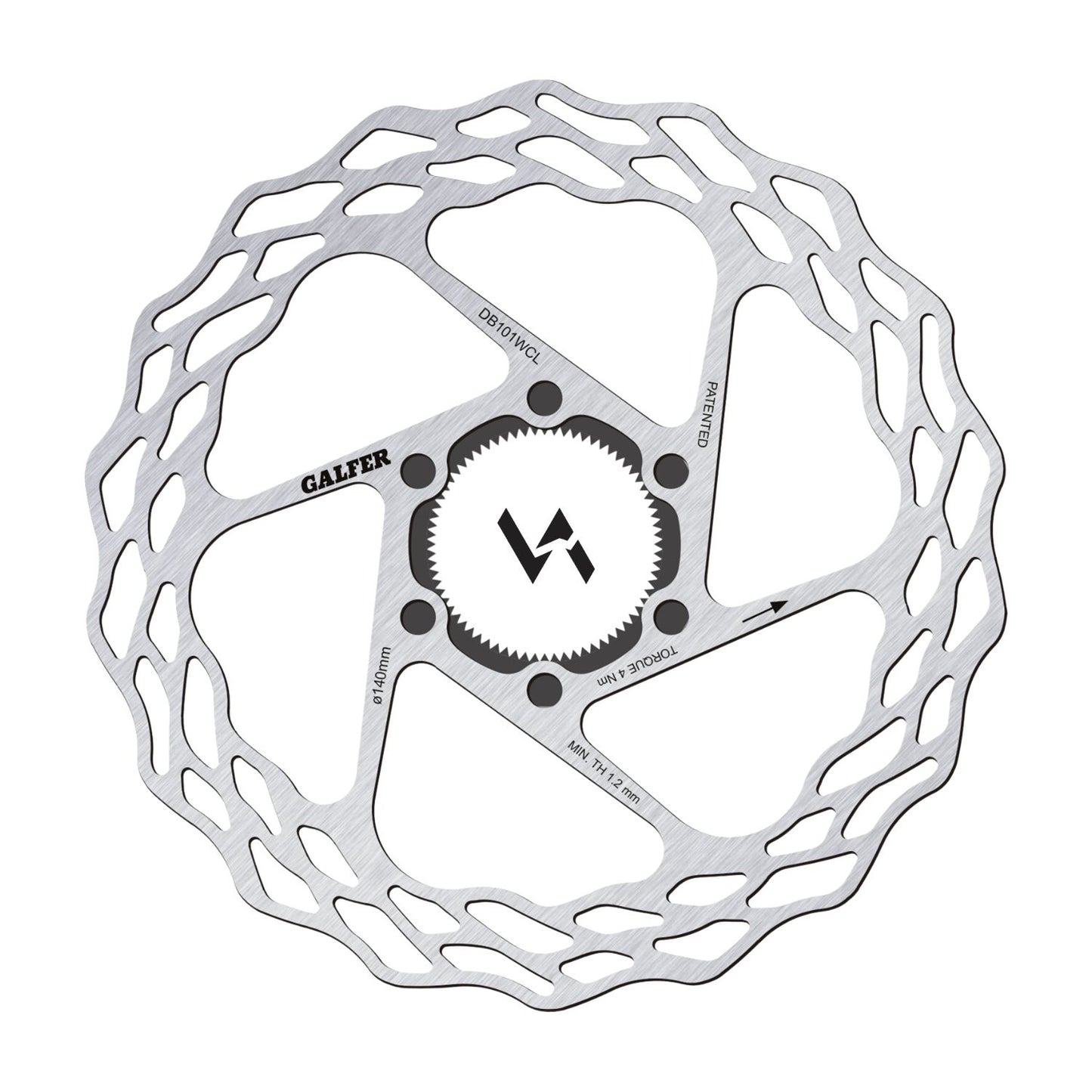 GALFER Wave Road Center-Lock / DB101WCL - 140x1.8mm